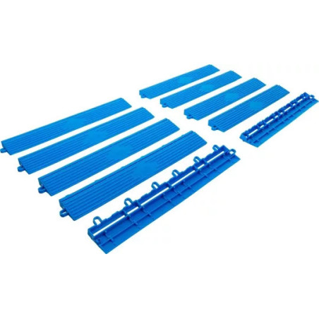 Jeu d’éléments de bord de carreaux en plastique | système de clic | 400 x 55 x 15 mm | 10 pcs.