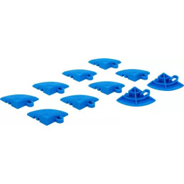 Kit d’éléments d’angle de carreaux en plastique | système de clic | 57 x 57 x 18 mm | 10 pcs.