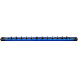 Rail de support pour 12 douilles de clé à douille | aimanté | pour 6,3 mm (1/4")