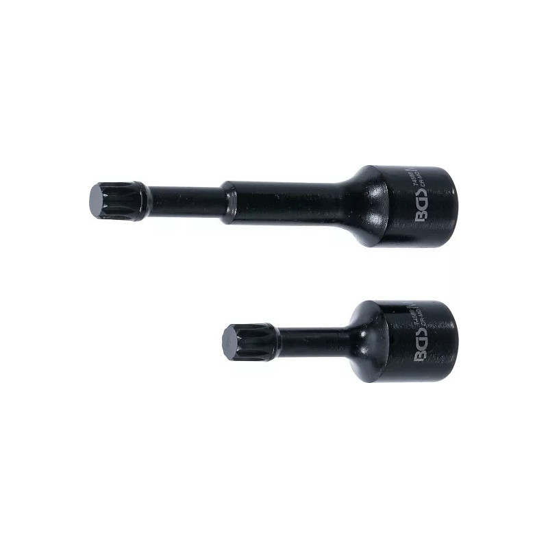 Jeu de douille à embouts à choc spéciale | 12,5 mm (1/2") | polygone femelle (pour XZN) M12 | pour VAG | 2 pcs. Jeu de douille à embouts à choc spéciale | 12,5 mm (1/2") | polygone femelle (pour XZN) M12 | pour VAG | 2 pcs.