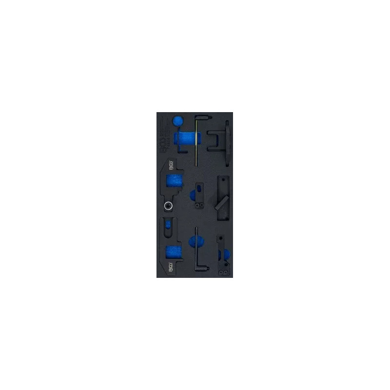 Insert de servante d'atelier 1/3 : Coffret de calage | pour PSA 1.0 EB0 / 1.2 EB2 essence Insert de servante d'atelier 1/3 : Coffret de calage | pour PSA 1.0 EB0 / 1.2 EB2 essence