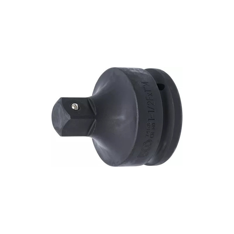 Adaptateur de clé à douille à choc | femelle 38 mm (1-1/2") - mâle 25 mm (1") Adaptateur de clé à douille à choc | femelle 38 mm (1-1/2") - mâle 25 mm (1")