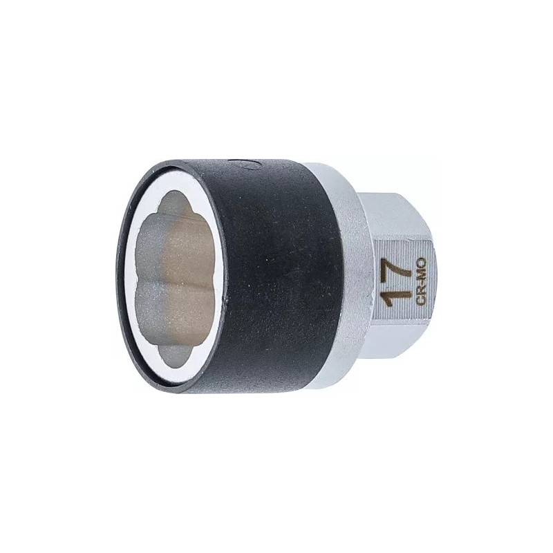 Douille spiralée/extracteur de vis | Empreinte six pans mâle 17 mm | 17 mm