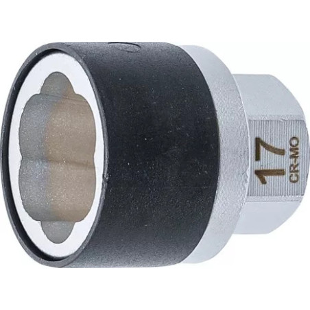 Douille spiralée/extracteur de vis | Empreinte six pans mâle 17 mm | 17 mm