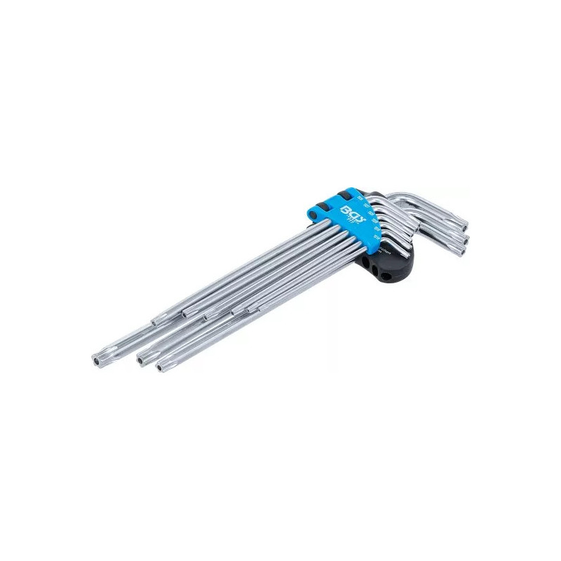 Jeu de clés allen | extra longues | Profil TS (pour Torx Plus) TS10 - TS50 | 9 pièces Jeu de clés allen | extra longues | Profil TS (pour Torx Plus) TS10 - TS50 | 9 pièces