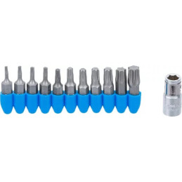 Jeu d’embouts | 6,3 mm (1/4") | profil T (pour Torx) | 11 pièces