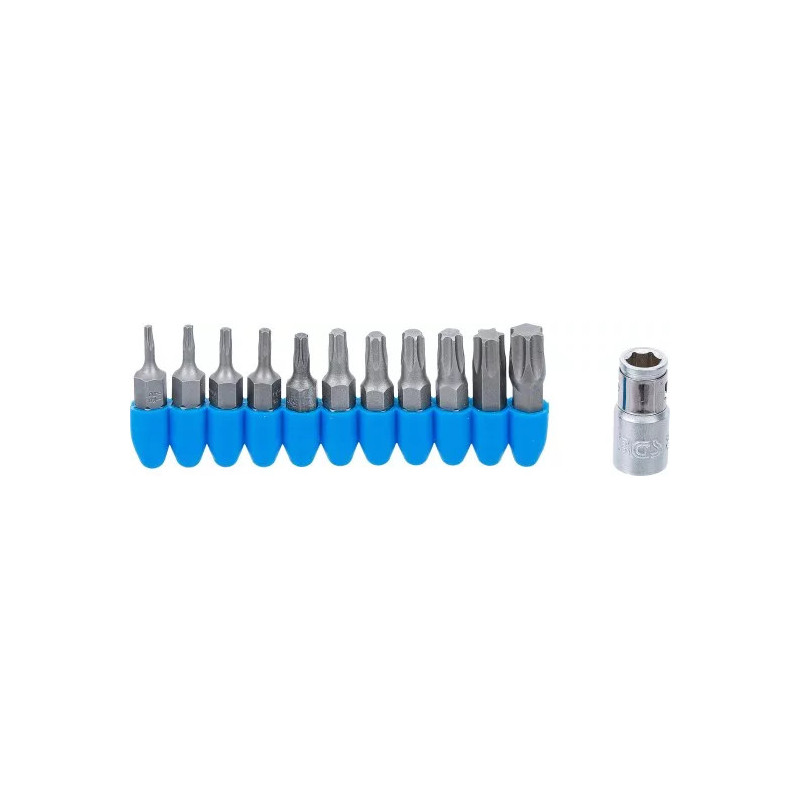 Jeu d’embouts | 6,3 mm (1/4") | profil T (pour Torx) | 11 pièces Jeu d’embouts | 6,3 mm (1/4") | profil T (pour Torx) | 11 pièces