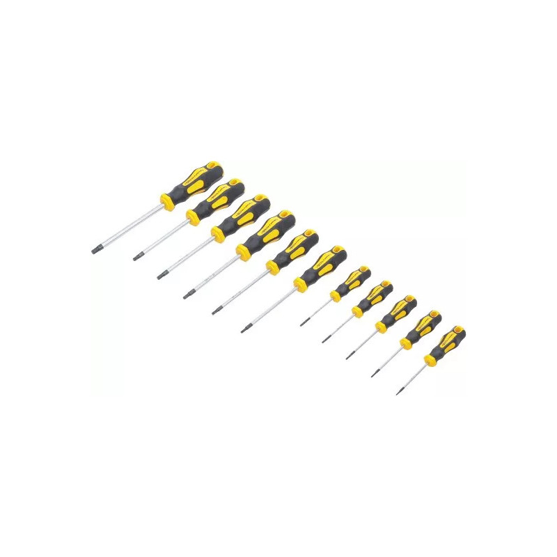 Jeu de tournevis | profil en T (pour Torx) T6 - T40 | 11 pièces