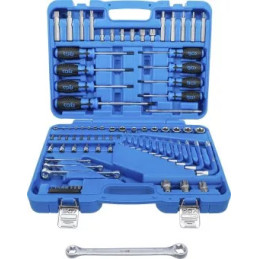 Assortiment d’outils | 6,3 mm (1/4") + 12,5 mm (1/2") | profil E/profil T (pour Torx) | 84 pièces