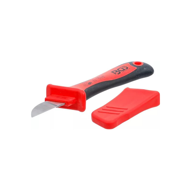 Couteau électricien VDE avec protection antidérapage Couteau électricien VDE avec protection antidérapage