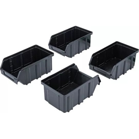 Jeu de bacs à bec | avec rail d’accrochage | pour système mural | 4 pcs.