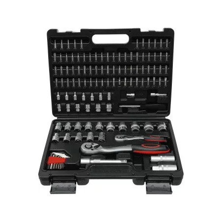 Jeu de douilles à six pans | 6,3 mm (1/4") / 12,5 mm (1/2") | 115 pièces