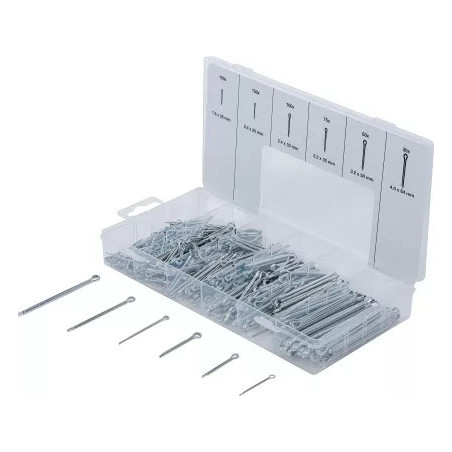 Assortiment de goupilles | Ø 1,6 - 4,0 mm | 555 pièces