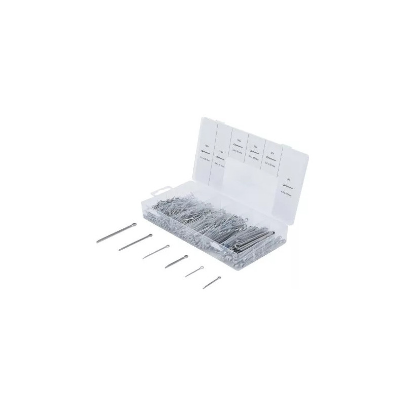 Assortiment de goupilles | acier inoxydable | Ø 1,6 - 4,0 mm | 555 pièces Assortiment de goupilles | acier inoxydable | Ø 1,6 - 4,0 mm | 555 pièces