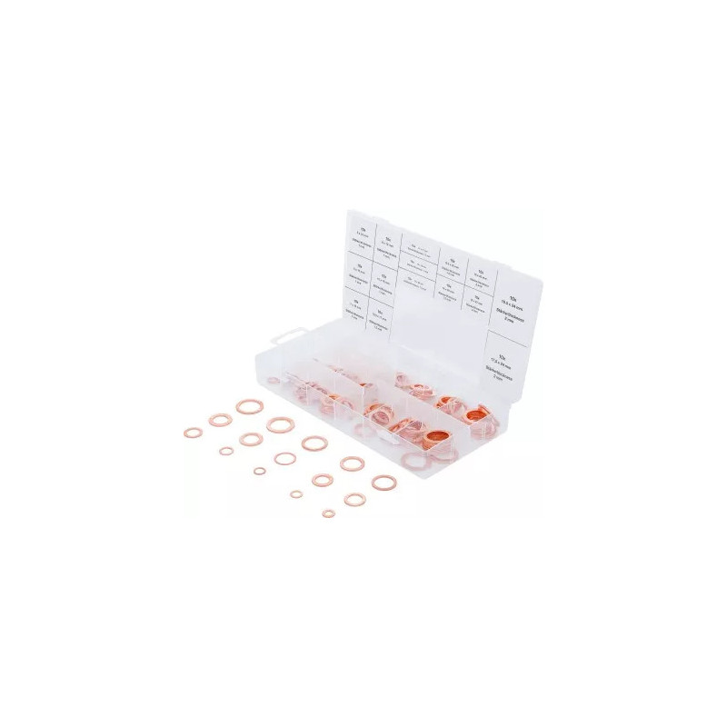 Assortiment de joints d’étanchéité | cuivre | 150 pièces Assortiment de joints d’étanchéité | cuivre | 150 pièces