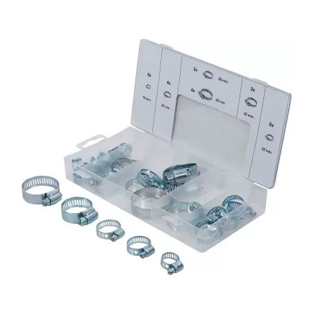 Assortiment de colliers | Ø 16 - 40 mm | 26 pièces