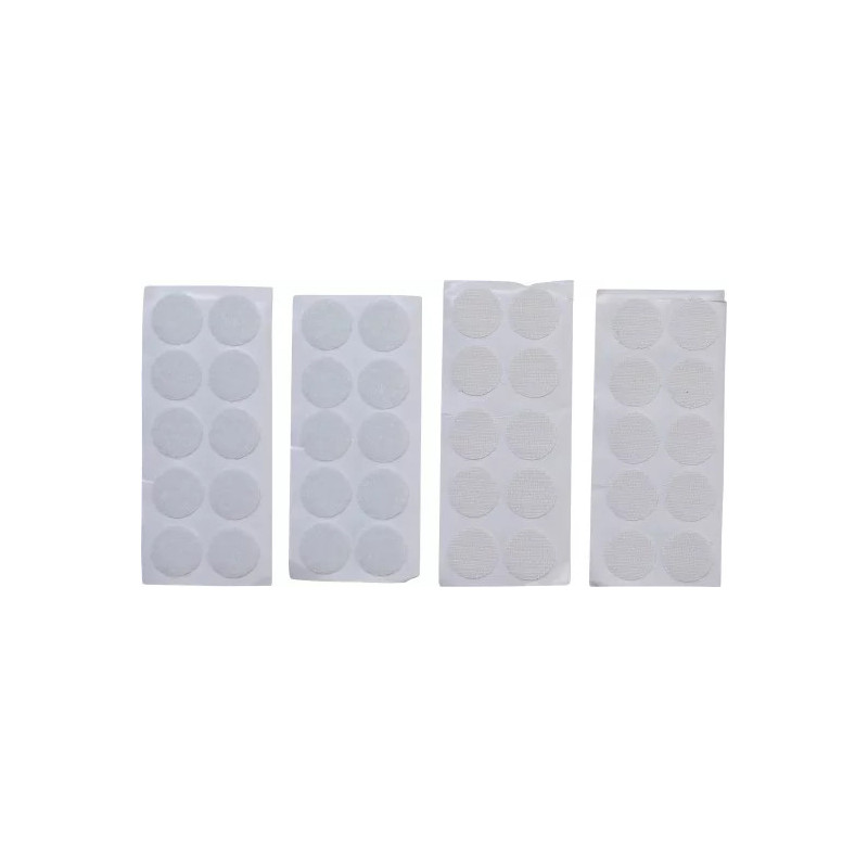 Points auto-agrippants | autocollants | blanc | 40 pièces Points auto-agrippants | autocollants | blanc | 40 pièces