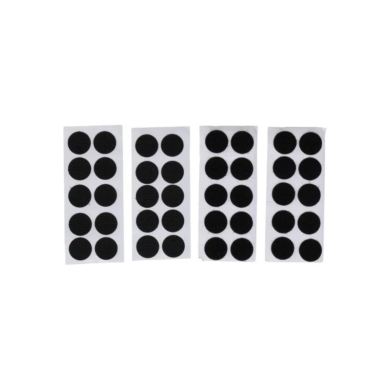 Points auto-agrippants | autocollants | noir | 40 pièces Points auto-agrippants | autocollants | noir | 40 pièces