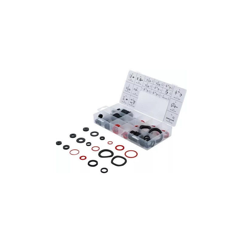 Assortiment de joints d’étanchéité | caoutchouc & fibre de verre | 141 pièces Assortiment de joints d’étanchéité | caoutchouc & fibre de verre | 141 pièces