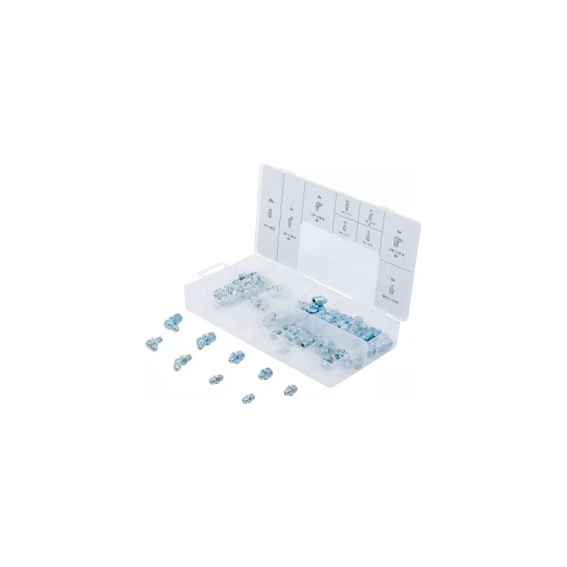 Assortiment de graisseurs | métriques/pouce | 70 pièces Assortiment de graisseurs | métriques/pouce | 70 pièces