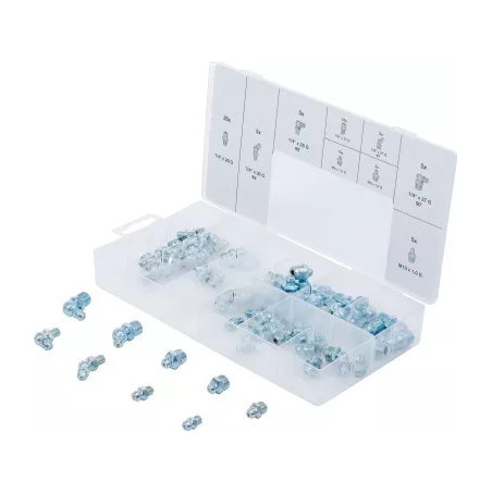 Assortiment de graisseurs | métriques/pouce | 70 pièces