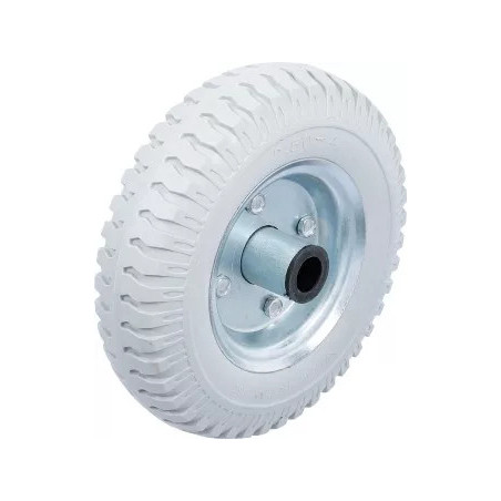Roue pour diable / chariot de transport | PU, gris | 220 mm