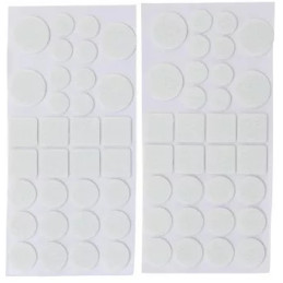 Jeu de protections antidérapants | blanc | 64 pièces