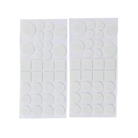 Jeu de protections antidérapants | blanc | 64 pièces