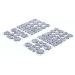 Jeu de protections antidérapants | gris tacheté | 64 pièces