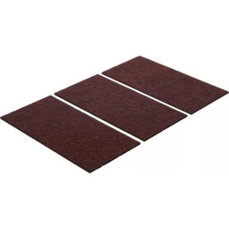 Patin en feutre | plaques | brun | 100 x 200 mm | 3 pièces