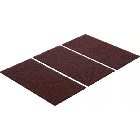 Patin en feutre | plaques | brun | 100 x 200 mm | 3 pièces