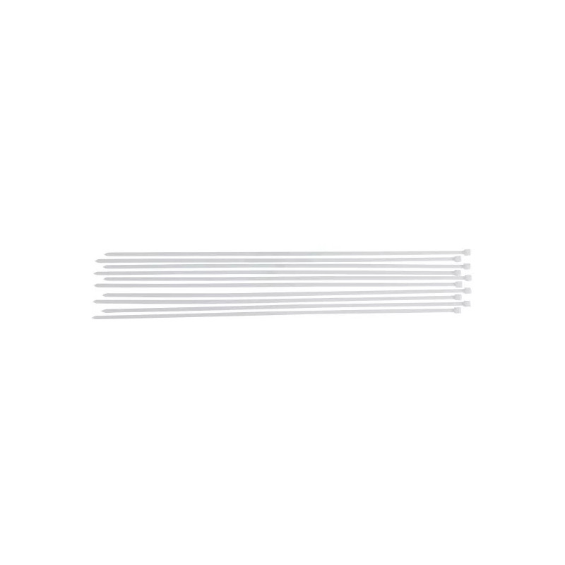 Assortiment de colliers plastique | blanc | 8,0 x 800 mm | 10 pièces Assortiment de colliers plastique | blanc | 8,0 x 800 mm | 10 pièces