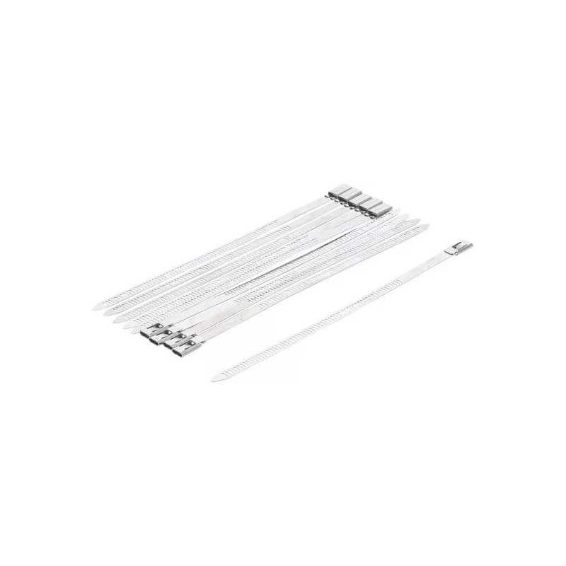 Assortiment de serre-câbles | Acier inoxydable | inoxydable | 7,0 x 200 mm | 10 pièces Assortiment de serre-câbles | Acier inoxydable | inoxydable | 7,0 x 200 mm | 10 pièces
