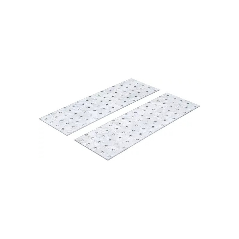 Assortiment de tôles d’acier perforées | 300 x 100 x 2 mm | 2 pièces Assortiment de tôles d’acier perforées | 300 x 100 x 2 mm | 2 pièces