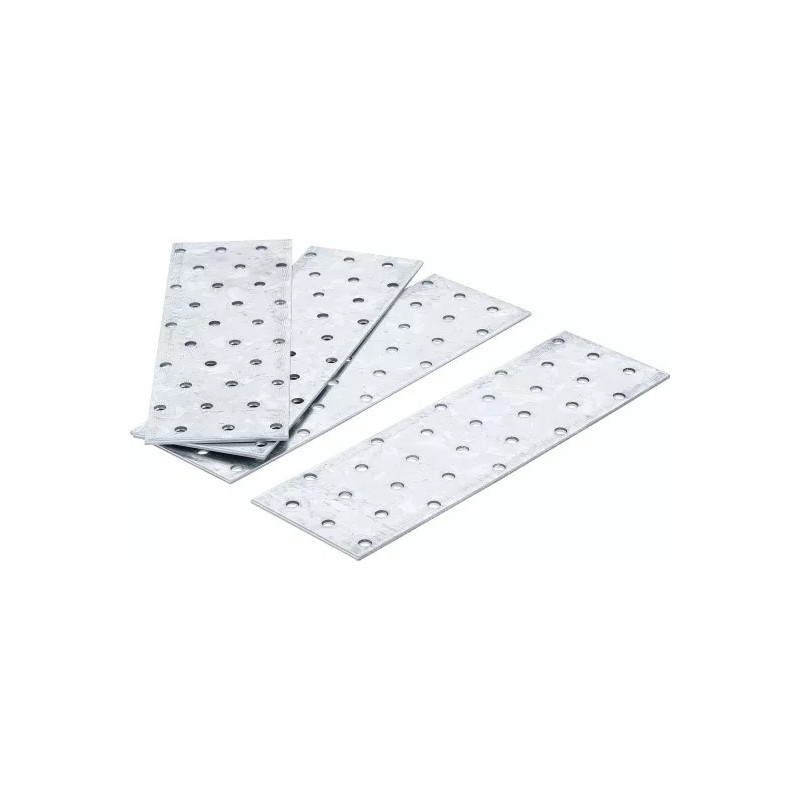 Assortiment de tôles d’acier perforées | 200 x 60 x 2 mm | 4 pièces Assortiment de tôles d’acier perforées | 200 x 60 x 2 mm | 4 pièces