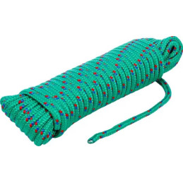 Corde en matière plastique / utilisation universelle | 6 mm x 10 m | vert