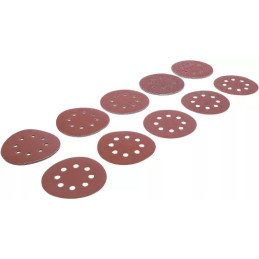 Jeu de feuilles abrasives pour ponçeuse excentrée | Ø 125 mm | Cal. 40 - 180 | 25 pièces
