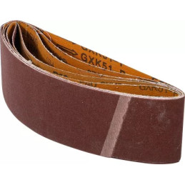 Jeu de bandes à poncer | pour ponceuses à bande | 75 x 533 mm | K 40 - 60 - 80 - 120 - 240 | 5 pièces