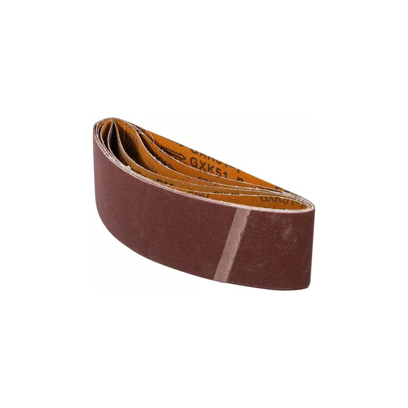 Jeu de bandes à poncer | pour ponceuses à bande | 75 x 533 mm | K 40 - 60 - 80 - 120 - 240 | 5 pièces Jeu de bandes à poncer | pour ponceuses à bande | 75 x 533 mm | K 40 - 60 - 80 - 120 - 240 | 5 pièces