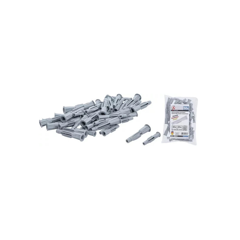 Assortiment de chevilles pour espaces creux | 50 pièces Assortiment de chevilles pour espaces creux | 50 pièces