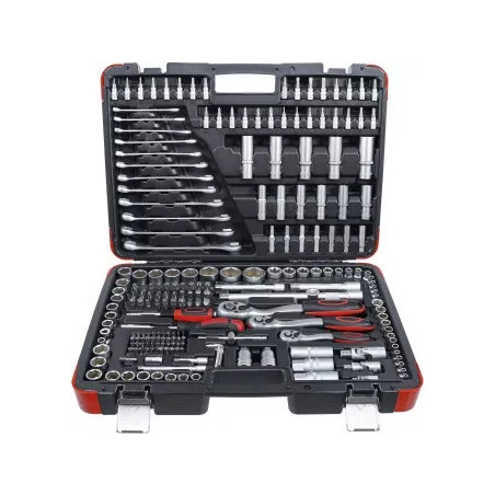 Coffret de douilles | 6,3 mm (1/4") / 10 mm (3/8") / 12,5 mm (1/2") | 216 pièces