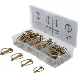 Assortiment de goupilles creuses | 50 pièces