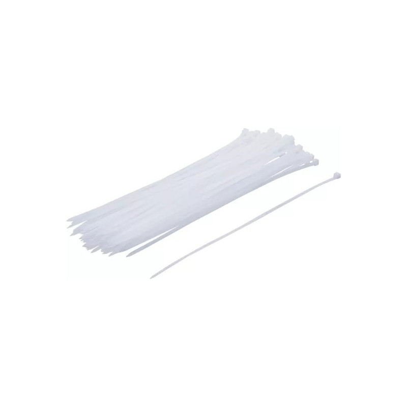 Assortiment de colliers plastique | blancs | 4,8 x 300 mm | 50 pièces Assortiment de colliers plastique | blancs | 4,8 x 300 mm | 50 pièces