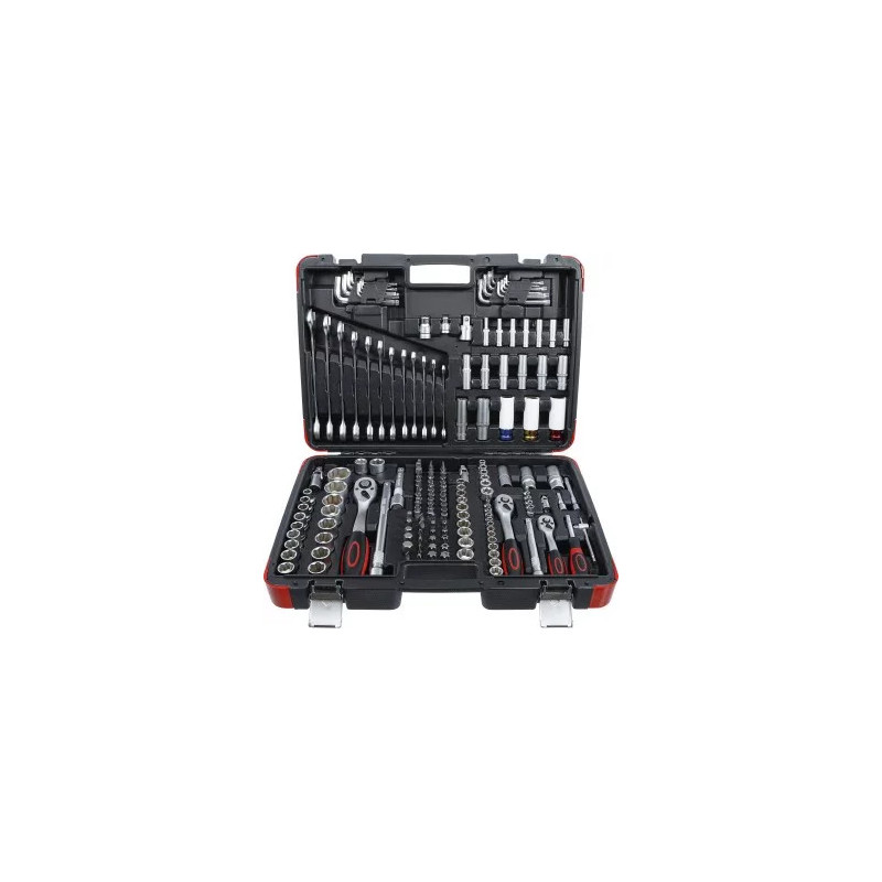 Coffret de douilles | 6,3 mm (1/4") / 10 mm (3/8") / 12,5 mm (1/2") | 176 pièces Coffret de douilles | 6,3 mm (1/4") / 10 mm (3/8") / 12,5 mm (1/2") | 176 pièces