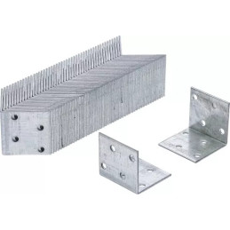 Connecteur d’angle | 40 x 40 x 40 x 2 mm | Packe Économie | 50 pièces