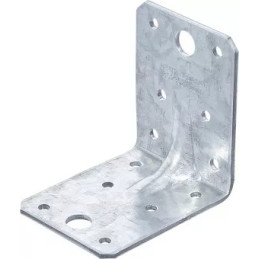 Connecteur d’angle | avec bourrelet (renforcement) | 70 x 70 x 55 x 2,5 mm | Packe Économie | 25 pièces