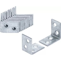 Jeu d'équerres pour chaise | 25 x 25 x 15 mm | 12 pièces