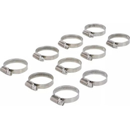 Colliers | inoxydable | 25 x 40 mm | 10 pièces