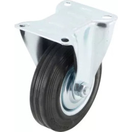 Roue fixe | avec soccle à visser | Ø 125 mm