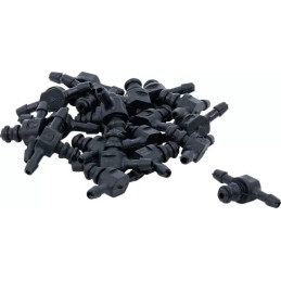 Jeu de raccords tuyau en matière plastique | en forme de T | 30 pièces